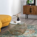 Sofabord 74 x 74 x 44 cm Krystal Jern #6