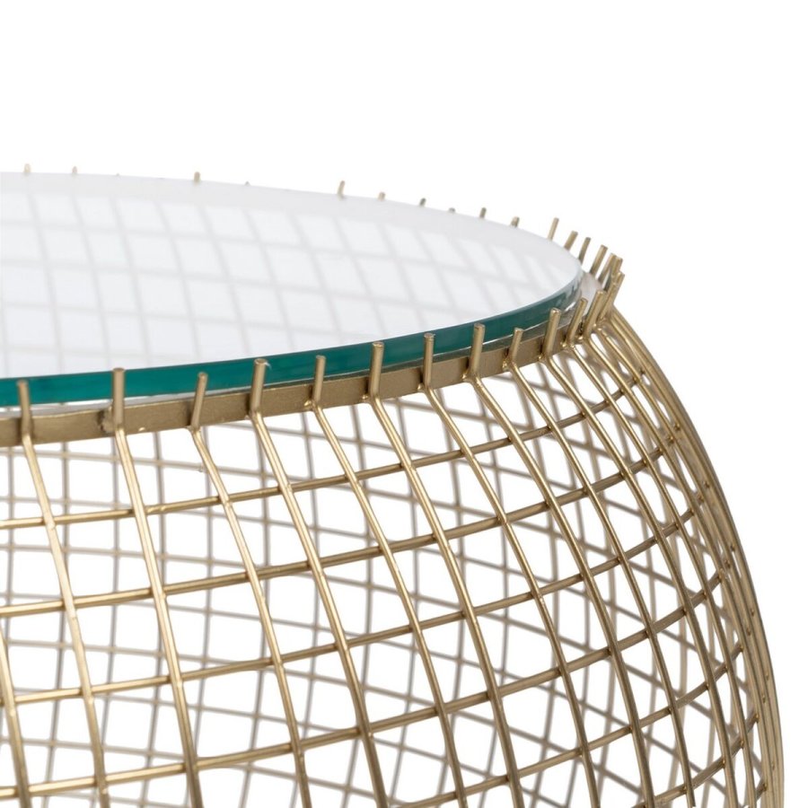 Sofabord 74 x 74 x 44 cm Krystal Jern #4