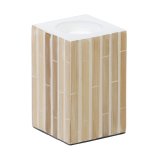 Lyseholder Beige Bambus Tr MDF 10,5 x 10,5 x 16 cm #1