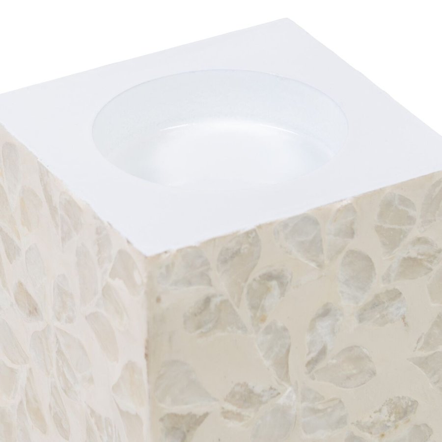 Lyseholder Beige Perlemor Tr MDF 10,5 x 10,5 x 10,5 cm #3