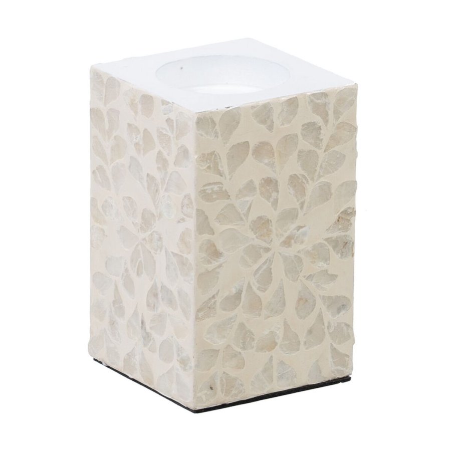 Lyseholder Beige Perlemor Tr MDF 10,5 x 10,5 x 16 cm #1