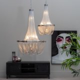 Loftslampe 80 x 80 x 120 cm Metal Slv #5