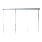 Loftslampe Krystal Gr Metal 90 x 16 x 50 cm #5