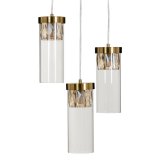 Loftslampe Krystal Gylden Metal 27 cm 31 x 31 x 45 cm #1