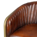 Spisebordsstol Brun Gylden Lder Jern 55 x 53 x 74 cm #6