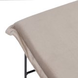 Puf Syntetisk stof Beige Metal 40 x 40 x 35 cm #9