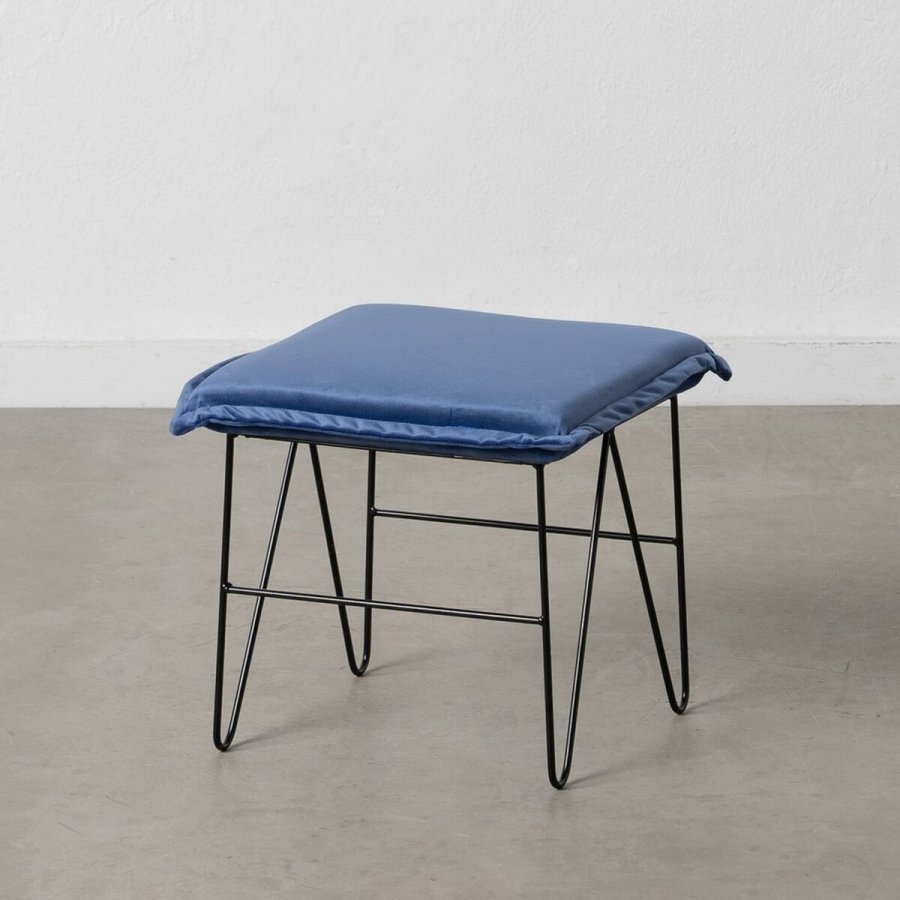Puf Syntetisk stof Bl Metal 40 x 40 x 35 cm #1