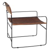 Spisebordsstol Brun Sort Lder Jern 76 x 75 x 89 cm #3