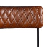 Spisebordsstol Brun Sort Lder Jern 45 x 53 x 86 cm #5