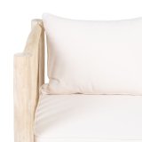 2 personers sofa AKAR 131 x 80 x 77,5 cm Natur Teak #5