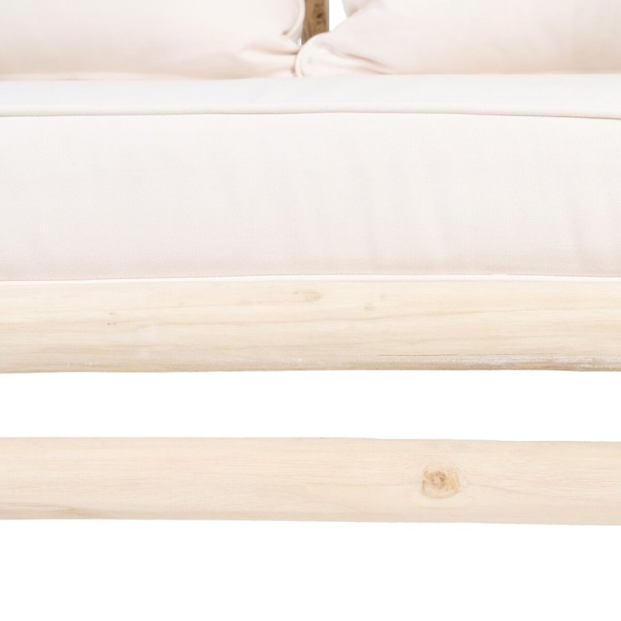 2 personers sofa AKAR 131 x 80 x 77,5 cm Natur Teak #6