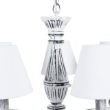 Loftslampe 58 x 58 x 104 cm Sort Metal Hvid Vintage  15 cm #2