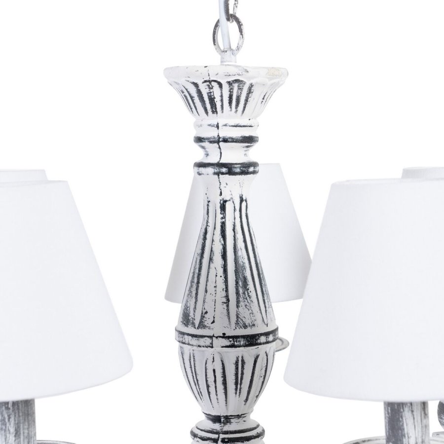 Loftslampe 58 x 58 x 104 cm Sort Metal Hvid Vintage  15 cm #2