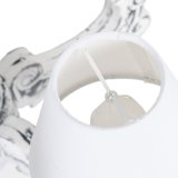 Loftslampe 58 x 58 x 104 cm Sort Metal Hvid Vintage  15 cm #6