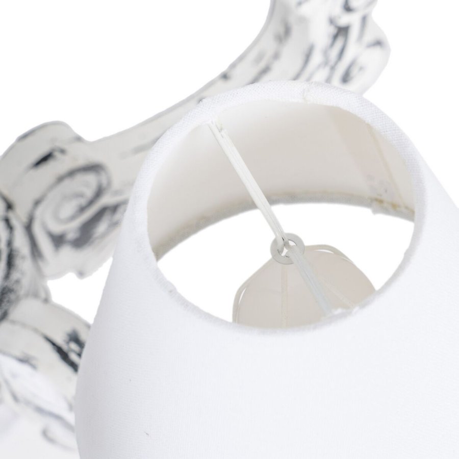 Loftslampe 58 x 58 x 104 cm Sort Metal Hvid Vintage  15 cm #6