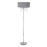 Gulvlampe 44 x 44 x 161 cm Metal Slv #1