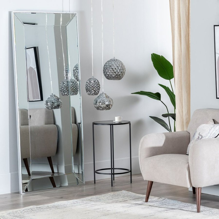 Loftslampe 18 x 18 x 17,5 cm Krystal Slv Jern  18 cm #5