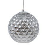 Loftslampe Krystal Slv Jern  20 cm 23 x 23 x 21,5 cm #1