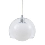 Loftslampe 25 x 25 x 19,5 cm Krystal Slv Jern  25 cm #1