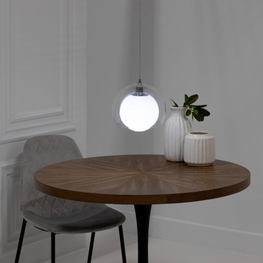 Loftslampe 25 x 25 x 19,5 cm Krystal Slv Jern  25 cm #3