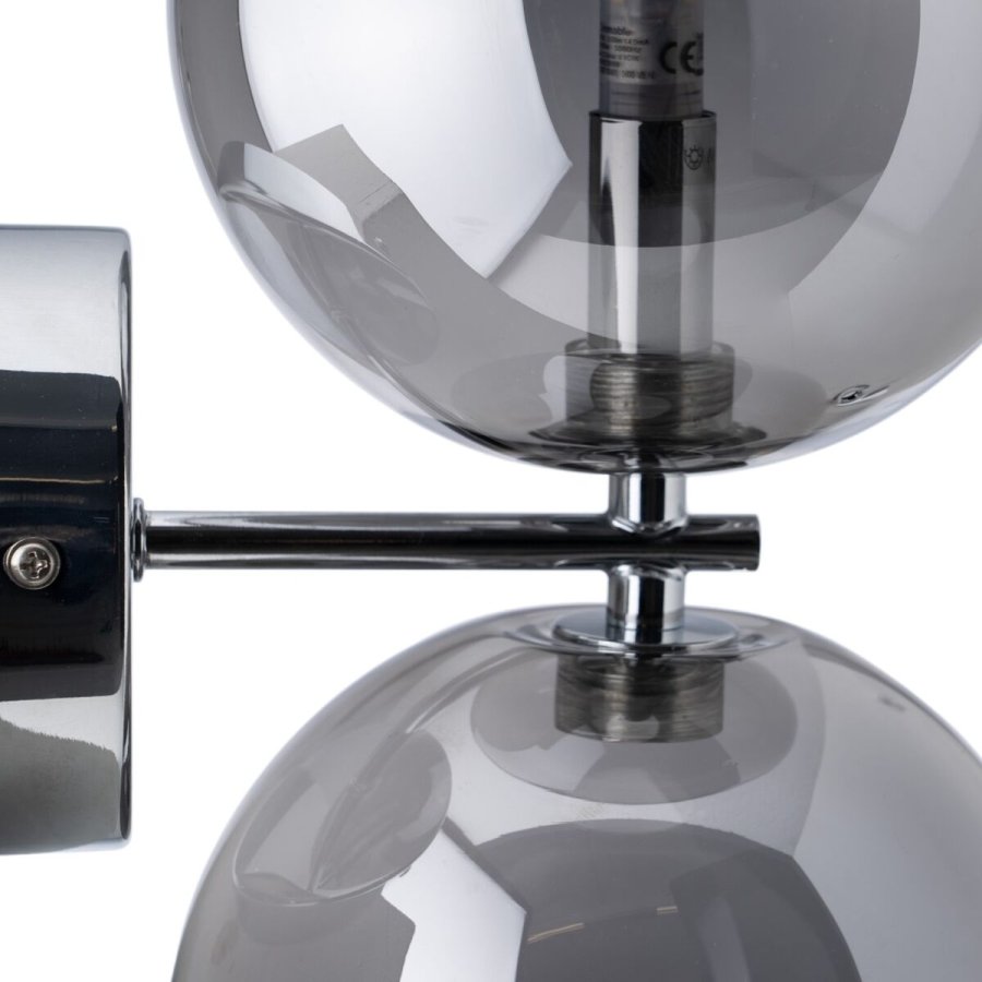 Vglampe 21 x 18,5 x 30 cm Krystal Slv Jern #4