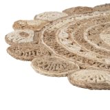 Tppe Natur Hvid Jute 120 x 120 cm #9