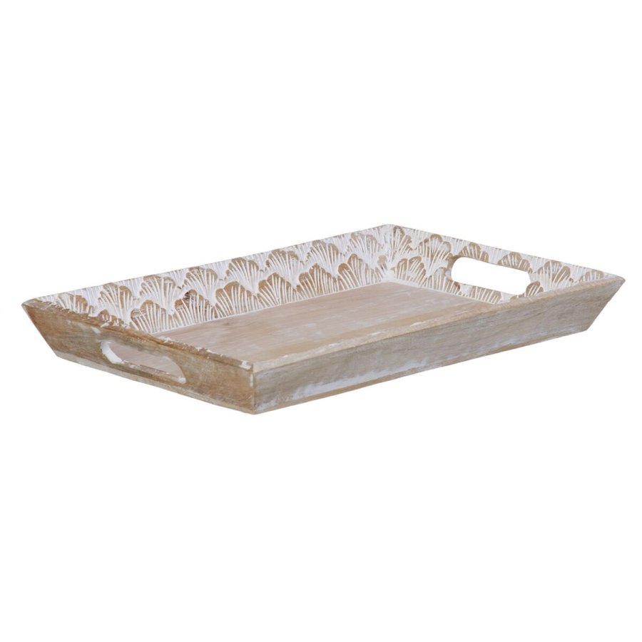 Snack bakke 45,5 x 30,5 x 5,5 cm Hvid Mangotr (2 enheder) #3
