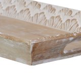 Snack bakke 45,5 x 30,5 x 5,5 cm Hvid Mangotr (2 enheder) #5