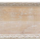 Snack bakke 45,5 x 30,5 x 5,5 cm Hvid Mangotr (2 enheder) #6