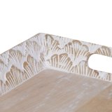 Snack bakke 45,5 x 30,5 x 5,5 cm Hvid Mangotr (2 enheder) #7