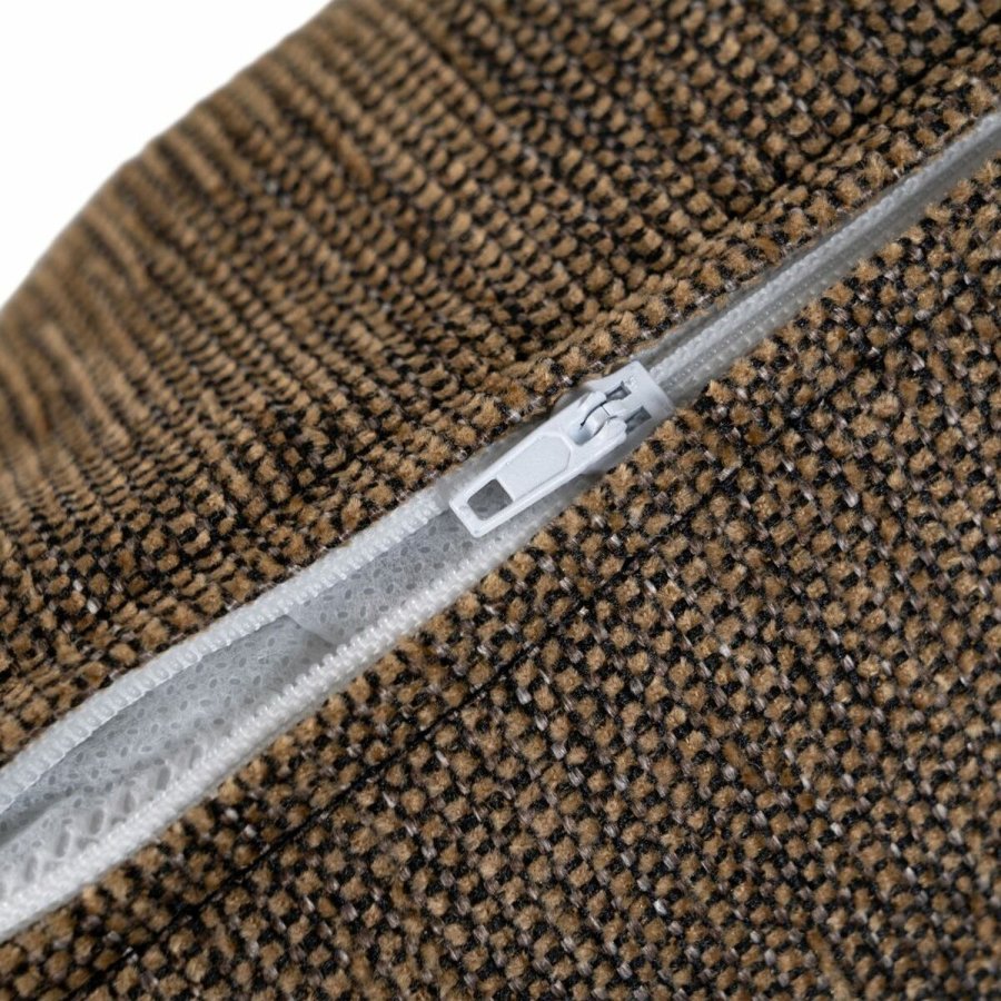 Pude Polyester Bomuld Brun 45 x 45 cm #2