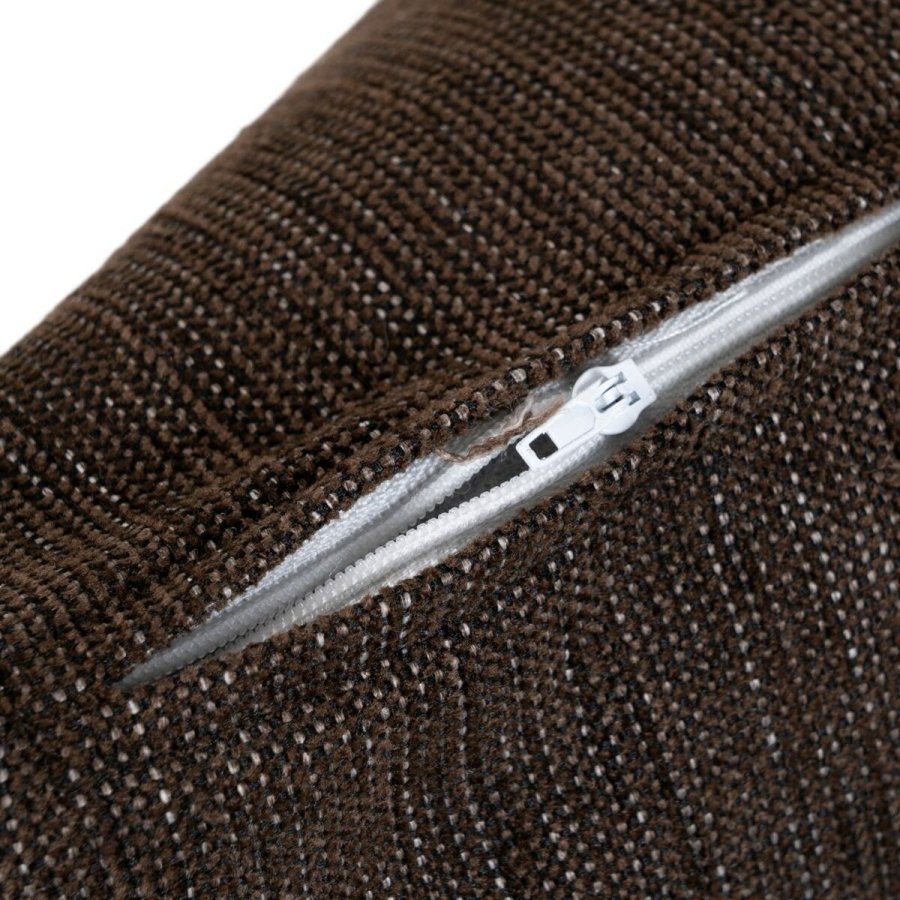 Pude Polyester Bomuld Brun 45 x 45 cm #2