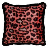 Pude Orange Leopard 45 x 45 cm #1