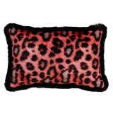 Pude Orange Leopard 45 x 30 cm #1