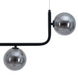 Loftslampe 85 x 15 x 32 cm Krystal Sort Metal #2