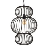 Loftslampe 34 x 34 x 51 cm Sort Jern  34 cm #1