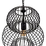 Loftslampe 34 x 34 x 51 cm Sort Jern  34 cm #3