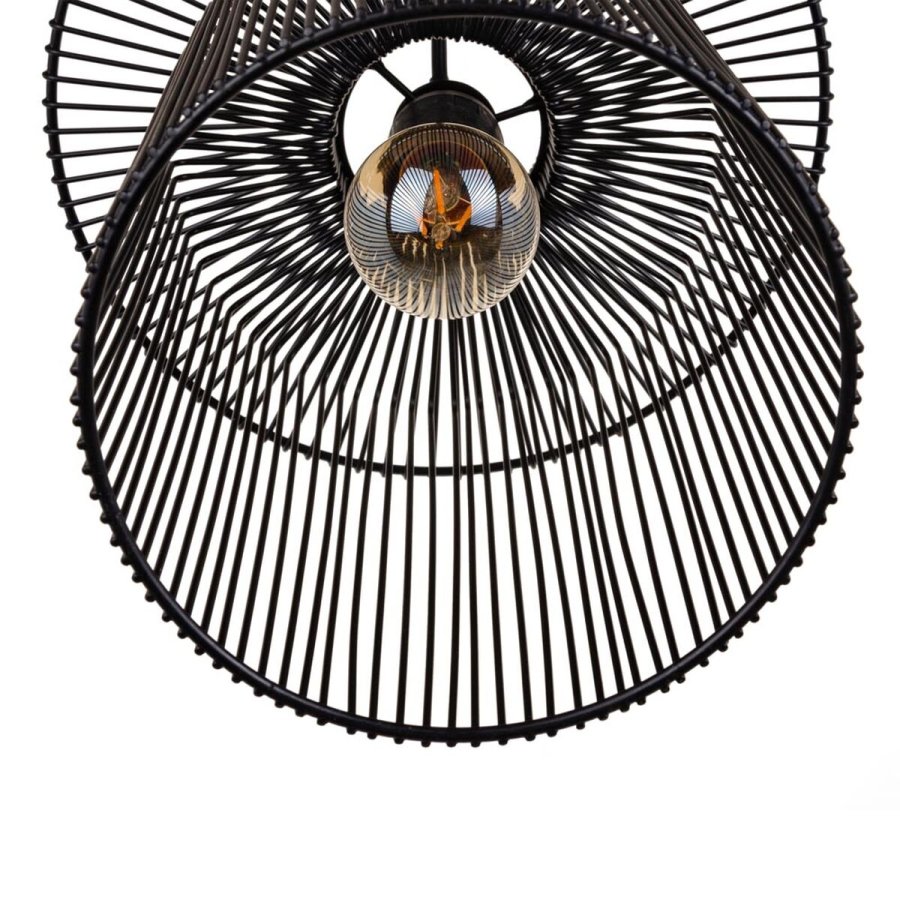 Loftslampe 27 x 27 x 30,5 cm Sort Jern  27 cm #3