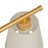 Vglampe 82 x 20 x 25 cm Gylden Metal Moderne #2