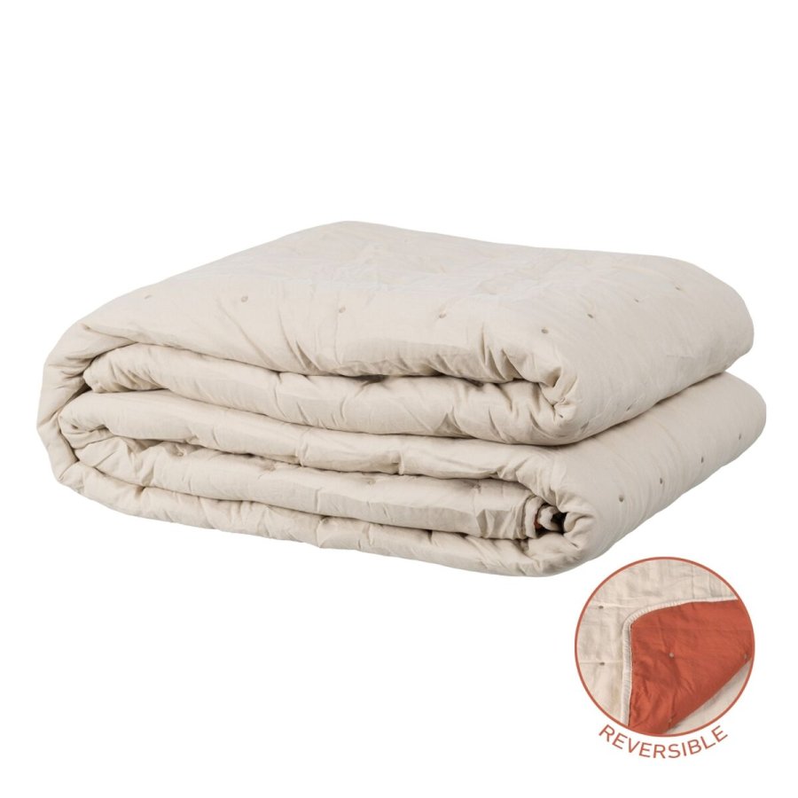 Sengetppe (vattppe) 230 x 280 cm Beige Mrkerd #1