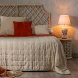 Sengetppe (vattppe) 230 x 280 cm Beige Mrkerd #9