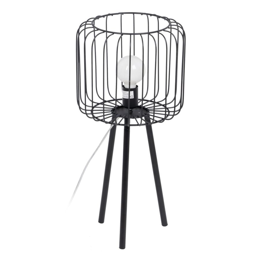 Bordlampe Sort Metal Jern 60 W 220 V 240 V 220 -240 V 29 x 29 x 60 cm #1