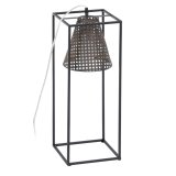 Gulvlampe Sort Gylden Metal 20 x 20 x 57 cm #1