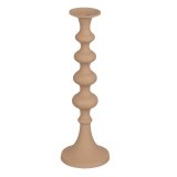 Lyseholder 13 x 13 x 39,5 cm Beige Aluminium #1