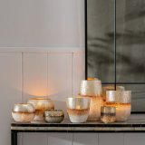 Lyseholder 16 x 16 x 15 cm Krystal Gr Hvid #2