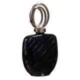 Vase 23 x 13 x 41 cm Krystal Sort Metal S�lv #1