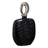 Vase 28 x 14 x 48 cm Krystal Sort Metal S�lv #1