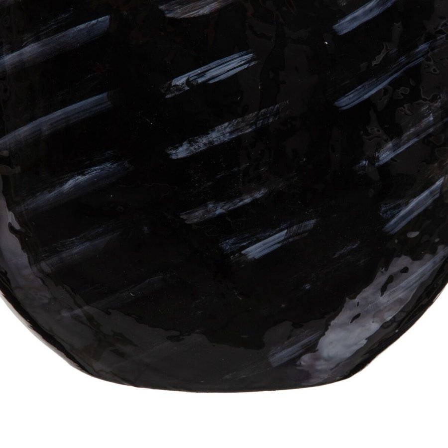 Vase 28 x 14 x 48 cm Krystal Sort Metal S�lv #4