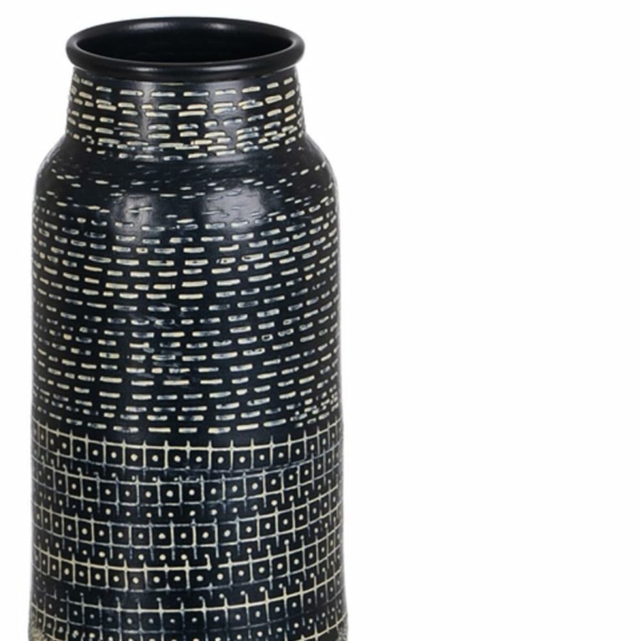 Vase Sort Aluminium 9 x 9 x 35,5 cm #3