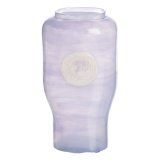 Vase Bl Hvid Harpiks Krystal 12 x 9 x 25 cm #1